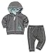 Bright Bots - 6/12m Baby Boys Fleece Hoodie & Joggers Set - Grey