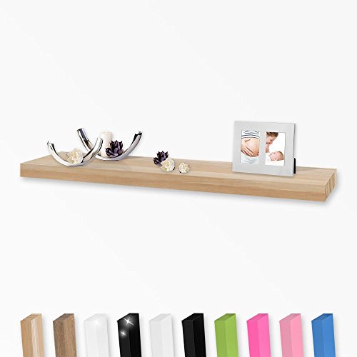 Wandboard, Wandregal, Steckboard, in verschiedenen Farben und Längen, Länge:60cm, Farbe:Sonoma - 3