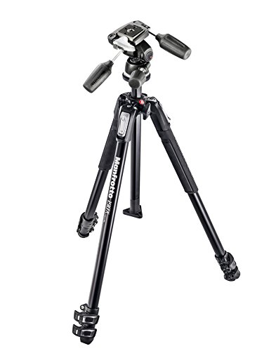 Manfrotto 190X 3 Segmente Aluminium Stativ mit 3-Wege Neiger