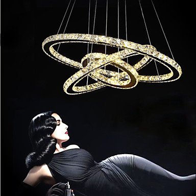 Preisvergleich Produktbild VU*LK Pendelleuchten - Kristall / LED - Zeitgenössisch - Schlafzimmer / Esszimmer / Studierzimmer / Büro , Warm White-90-240V