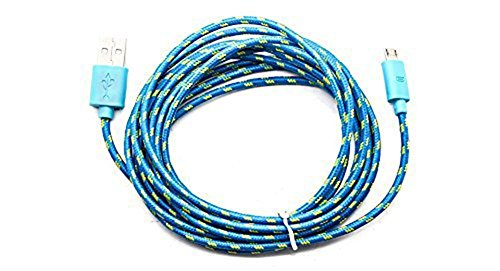 Hosaire Datenkabel Android USB Cable Mehrfarben Nylon Phone USB Kabel für Samsung, HTC, Sony Usw,1m,Blau - 3