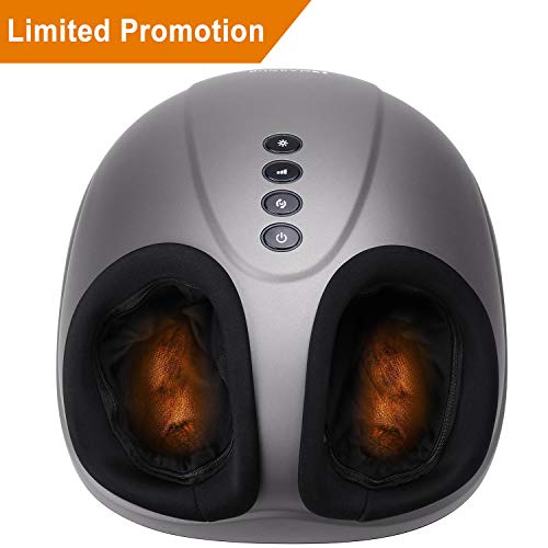 MARNUR Masajeador de Pies Masaje Shiatsu con Calor y Rodillos con la Función de Compresión de Aire
