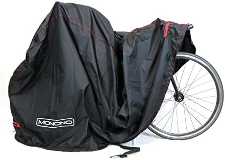 MONONO Bike Covers, Heavy Duty Waterproof Bike Cover for Outdoors, Indoors. BIG 208 x 111 x 76cm Fits Up to 2 Bikes. Made of Tough Rip-Stop Oxford Fabric with PU Coating. Durable Double Stitching, Reflective Safety Loops
