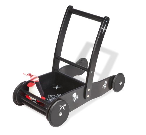 Pinolino 269411 - Lauflernwagen Pirat James, schwarz