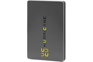 ‎HURRICANE HURRICANE MD25C3 Externe Festplatte 1TB 2,5" USB-C Speicher für Fotos TV PC Laptop PS4 PS5 Xbox kompatibel mit Windows Mac Linux - grau