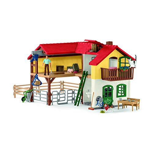 Schleich 42407 Bauernhaus mit Stall und Tieren, Bunt, Large - 17