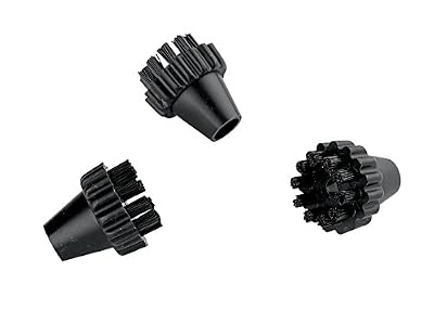 Polti Vaporetto Lot de 3 brosses rondes Noir