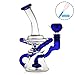 Produktbild Bong bong glas recycler bong Wasser Glas Bong große Bongs Rauchen Shisha 14.4mm Bong Schlag Waben Zweig Bongwater Bohren Fisch Pfeife große Bongs Glas mit Zubehör transparentem Mehrfachverkehr Dickes Glas leicht zu reinigen (1)