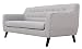 Produktbild Trendsliving P04017-GRA Sofa, Stoff, hellgrau, 78 x 169 x 73 cm