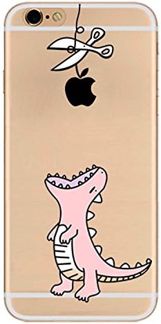 Aitalk iPhone 6/6s Case, Pink Dinosour Painted Creative Mobile Phone Case