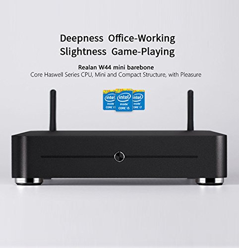 Mini PC Barebone CPU INTEL I5-5200 8 GB RAM SSD mSATA 128 GB - Case aus aluminium 22 x 20 x 4 cm - Erweiterbar mit 2 Slot MiniPCI - nicht enthalten: Bluetooth - System operationellen Produkte alle Windows und Linux