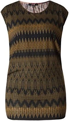 Yest Over Sized Zig Zag Print Tunic M Multi coloured