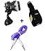 Vheelocityin Double Clamp Mobile Holder + Aux Cable + USB Charger RS.399.00