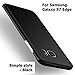 WOW Imagine(TM) All Sides Protection "360 Degree" Sleek Rubberised Matte Hard Case Back Cover For Samsung Galaxy S7 Edge - Pitch Black RS.299.00