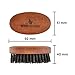 Boar Bristle Beard Brush For Men With 100% First Cut Boar Hair. Made in Pear Wood With Firm Bristles To Tame and Soften Your Facial Hair