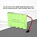 Produktbild Kongqiabona 5 S 6 V AA 2000 mAh NiMH Batterien Wiederaufladbare Seite Batterie Pack für RX Empfänger RC Autos Futaba Hitec JR (Farbe: grün)