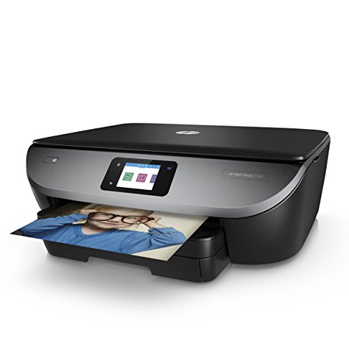 HP ENVY Photo 7130 Multifunktionsdrucker (Fotodrucker, Scanner, Kopierer, WLAN, Airprint) mit 4 Probemonaten HP Instant Ink inklusive,Schwarz