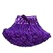 Tortoise & Rabbit Baby Girls' Fluffy Ballet Pettiskirt Tutu Skirt Purple XS
