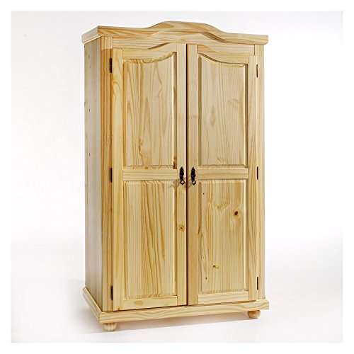 IDIMEX Garderobenschrank Dielenschrank Kleiderschrank MÜNCHEN, Kiefer, 2-türig 2 Türen, natur