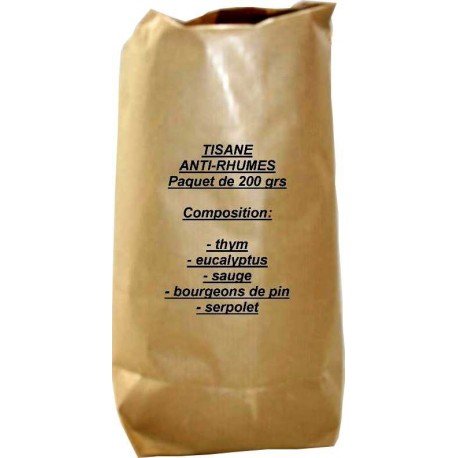 Tisane anti-rhumes paquet de 200 grs.