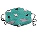 Produktbild Shark Attack Turquoise Shark Attack Sharks Jaws Summer Anti Dust Mask Anti Pollution Washable Reusable Mouth Masks