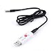 Produktbild USB Thermometer Temperatur-Multifunktionsgerät für Computer Notebook PC mit Temperatur-Sensor wasserdicht und mit Registrierung von Daten, Weiß