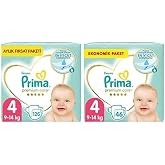 Prima Bebek Bezi Premium Care 4 Beden 126 Adet Maxi Aylık Fırsat Paketi &amp; Prima Bebek Bezi Premium Care 4 Beden 46 Adet Maxi 