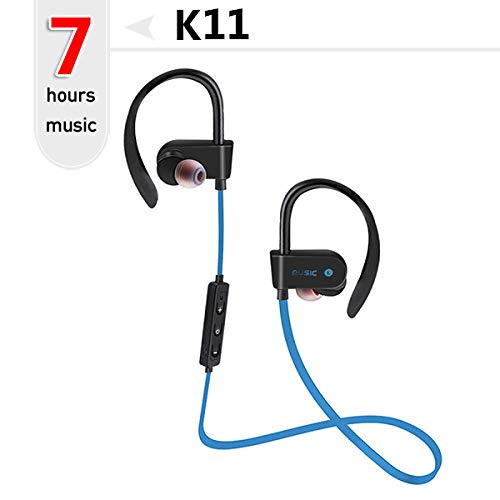 Preisvergleich Produktbild BluetoothKopfhörerdrahtlose BluetoothKopfhörer Kopfhörer Sport Kopfhörer Sweatproof Headset Stereo Blutooth Kopfhörer Mit Mikrofon Für Phonek11Blue11H