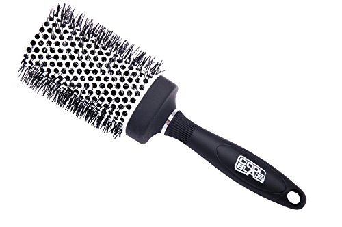 Professional Hairdresser's 53 mm Ceramic Radial Brush - Squared-Off Edges for Incredible Volumising and Straightening