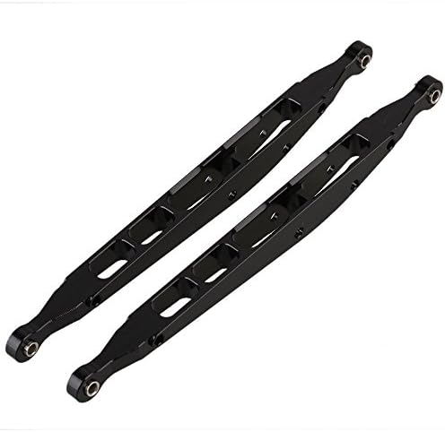 Yiguo 2pcs Black Aluminium Alloy AX31008 Rear Lower Chassis Linkage Link for 1:10 Axial Yeti Rock Racer 90026 Climbing RC Car