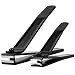 AMTOK Nail Clippers Set Stainless Steel Fingernail Toenail Clippers Cutters with Nail File (Black)