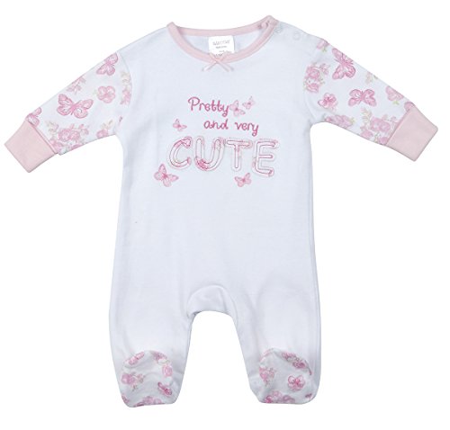BABYTOWN Baby Girls Sleepsuit One Piece Pink Cute Premature - 6m