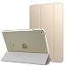 Produktbild MoKo Hülle für iPad Mini 4 - PU Leder Tasche Schutzhülle Schale Smart Case mit Translucent Rücken Deckel, mit Auto Schlaf / Wach Funktion und Stanfunktion für Apple iPad Mini 4 2015 Genaration 7.9 Zoll IOS Tablet, Gold