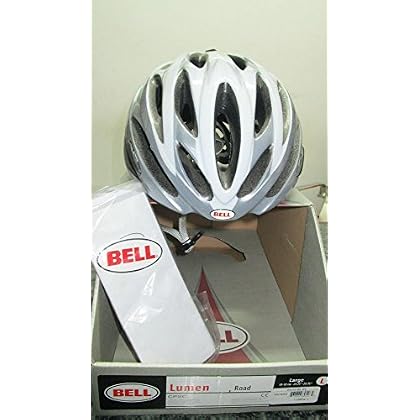 CASCO BICI BELL CORSA / MOUNTAIN BIKE LUMEN WHITE-SILVER TAGLIA L