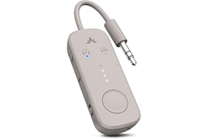 Avantree Relay – Adaptateur Bluetooth 5.3 pour Avion avec Qualcomm aptX Adaptive, 2 AirPods/Casques Pris en Charge, 20 H d’Autonomie, Emetteur Audio sans Fil 3,5 mm pour Vol, Voyage, Gym Sport