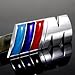 Produktbild B M W Metall Grill M-Tech Power Sport Plakette Emblem Chrom, Original Farben