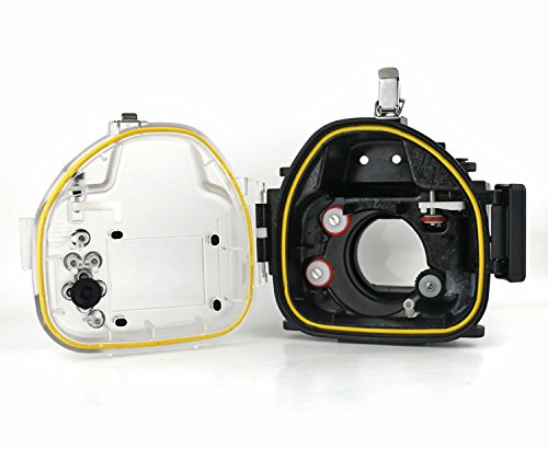 CameraPlus - High Performance Underwater Case Camera Housing Diving for Canon EOS M with 18-55mm Lens - Up To 40 Meters(130ft.)
