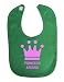 Personalised Princess Name Pink Crown Customise With Name Cute Unique Velcro Fastening Baby Bib