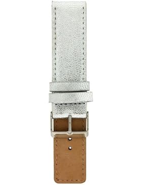 Oozoo Armband - Ersatzarmband für Oozoo Uhren etc. - 20 mm - Farbe : Silber