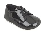 Baby pods pram shoes (0-3 months, Black patent)