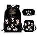 Produktbild TREES 3PCS Schulrucksack für Teenager Mädchen Queen Band Bohemian Rhapsody Printing Netter Student Kinder Schultasche Kinder Mäppchen,a