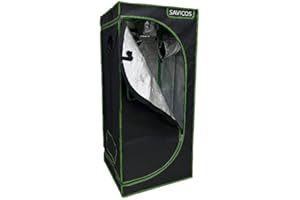 SavingPlus Indoor Grow Light Box Tent Aluminum lined Bud Dark Room for Hydroponic Fan 80X80X160CM