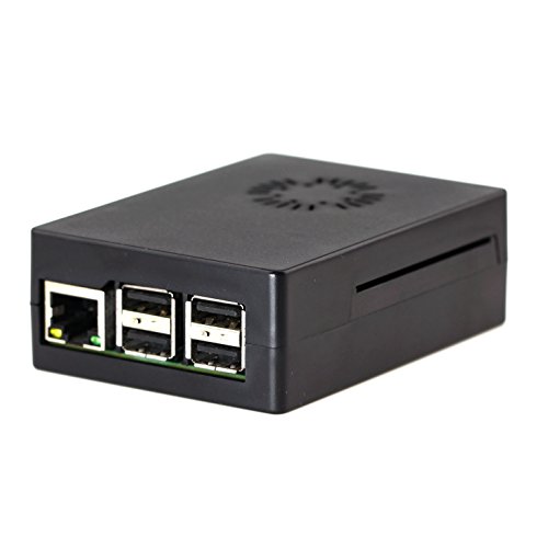 ABS Negro Caja Para Raspberry Pi 3 Modelo B  Plus With Ventilador  Dos Disipadores De Calor