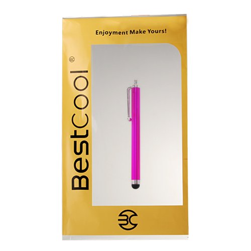 BestCool Bunt 6x Kurz Handy Tablet Pen mit Staub-Stecker + 6x Lange Stylus Pen Set Soft Touch Touchscreen Tablet PC Stift Bildschirm Eingabe - 3