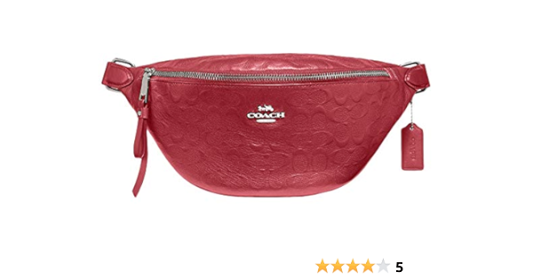 coach belt bag red