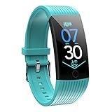 Tianya Q18 Fitnessarmband mit Pulsmesser,Wasserdicht IP68 Fitness Tracker Farbbildschirm Fitness Uhr Aktivitätstracker Schrittzähler Uhr Smartwatch Damen Herren Beachten für iOS Android Handy
