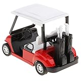 Mini carro de golf a escala 1:20 con palos modelo diecast