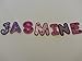EMBROIDERY FABRIC LETTERS Iron on 5 letter name for GIRLS