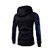 Produktbild Sonnena Mantel der Männer, Mens Slim Fit Patchwork Hoodie Kapuzen Sweatshirt Tops Jacke Pullover Outwear Winter Warme Tasten Sweatshirt Baumwolle Steppjacke