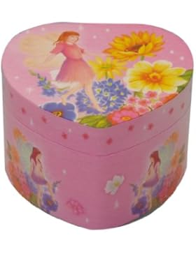 Spieluhrenwelt Kinder-Schmuckherz Blumenfee Spielt die Melodie Feentanz 22140